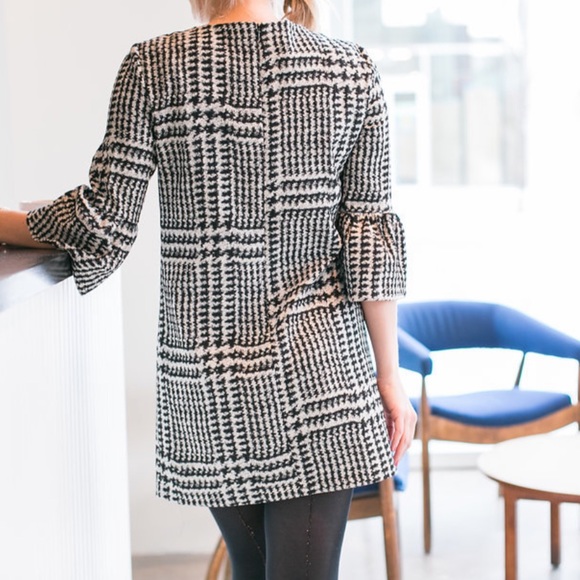 ZARA Houndstooth mini dress - Picture 3 of 5